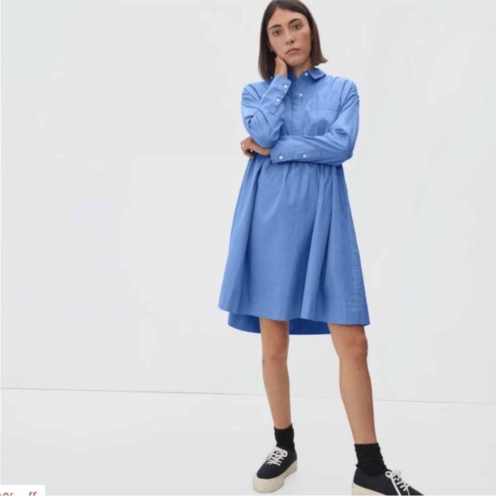 Everlane The Field Dress Blue Opal